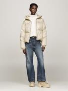 Tommy Hilfiger Real Shearling Laceup Snowboot Kvinde Beige Sneakers St...