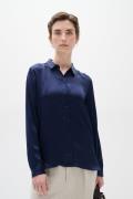 InWear Leonore Shirt Premium 100% Silk Kvinde Midnight Magic Langærmed...