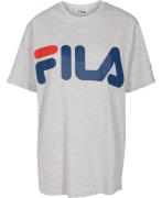 Fila Classic Logo Tshirt Kvinde Light Grey Melangebros - Blue Depths K...