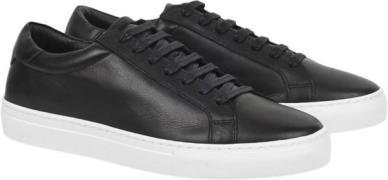 Les Deux Theodor Leather Sneaker Mand Sort Sneakers Str 40 - Læder hos...