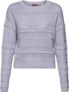 Esprit Boatneck str sw Kvinde Light Blue Lavender Sweaters Str L - hos...