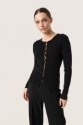 Soaked in Luxury Slspina Slim Cardigan Kvinde Black Cardigans Str L - ...