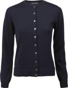 Stenströms Sigrid Knit Cardigan Kvinde Navy Cardigans Str L - hos Maga...