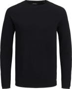 Jack & Jones Jjehill Knit Crew Neck Noos Mand Sort Sweaters Str L - ho...