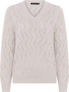 Micha Jumper_ Cotton Pattern Knit Kvinde Sandshell Sweaters Str L - ho...