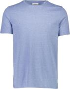 Lindbergh Mouliné Oneck tee S/S Mand New Dk Blue Mix Kortærmede T-shir...