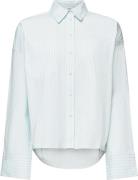 Esprit F*y/d Strip shi Kvinde Light Blue Langærmede Skjorter Str L - h...