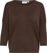 Saint Tropez A2561, Milasz Rneck Pullover Kvinde Dark Oak Melange Swea...