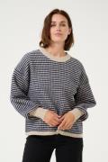 Kaffe Kaellery Knit Pullover Kvinde Feather Gray/ Blue Structure Sweat...