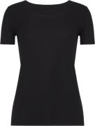 Wolford Aurora Pure Shirt Kvinde Sort Kortærmede T-shirts Str L - hos ...