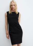 MANGO Romaknit Sleeveless Dress Kvinde Black Korte Kjoler Str XXL - ho...