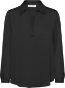 Rosemunde Shirt Long Sleeve Kvinde Sort Langærmede Skjorter Str 40 - P...