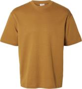 Selected Homme Slhlooseoscar SS Oneck TEE Noos Mand Cathay Spice Kortæ...