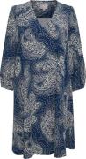 Culture Cupolly Short Dress Kvinde Blue/whitecap Paisley Korte Kjoler ...