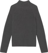 Marc O’Polo Pullover, Longsleeve, Standup Coll Kvinde Deep Grey Melang...