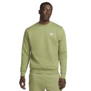 Nike Club Crewneck Mand Alligator/white Sweatshirts Str L - Bomuld hos...