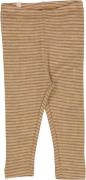 Wheat Uld Leggings Str 2 år / 92 cm Uld - Clay Melange Wool Stripe Leg...