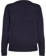 Micha BB Jumper_BB Springviscoseknit Kvinde Navy Sweaters Str L - hos ...