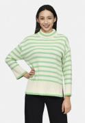 SisterS Point Mibaloose Kvinde Cream/sea Green Sweaters Str L - hos Ma...