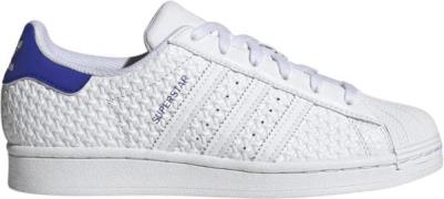 adidas Superstar Mand Ftwwht/ftwwht/lucblu Sneakers Str 42 - Læder hos...