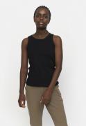 Soft Rebels Sradelynn Tank Top Gots Kvinde Black Tanktoppe Slim Fit St...