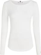 Tommy Hilfiger Slim 5X2 RIB ONK LS Kvinde Ybl Langærmede T-shirts Str ...