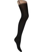 Wolford Garter Belt Tights Strømpebukser Str L - hos Magasin