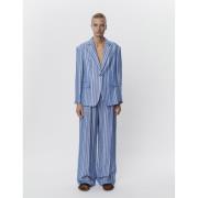 DAY Birger et Mikkelsen Allen Linen Stripe Kvinde Surf The Web Blazere...