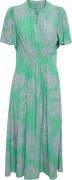 Culture Cupolly Long Dress Kvinde Green/pink Paisley Maxi Kjoler Str L...