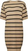 Esprit CV Dress Stripe Kvinde Light Beige 2 Midi Kjoler Str S - hos Ma...