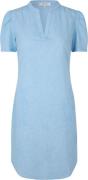 Rosemunde Voile Shirt Dress Kvinde Heaven Blue Korte Kjoler Str 40 - h...