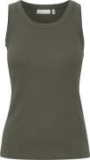 InWear Dagnaiw Tank Kvinde Beetle Green Tanktoppe Slim Fit Str L - hos...