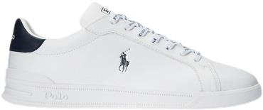 Polo Ralph Lauren Heritage Court II Leather Sneaker Mand Hvid/navy Sne...