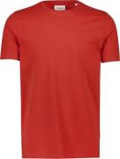 Lindbergh Mouliné Oneck tee S/S Mand Mid Red Mix Kortærmede T-shirts R...