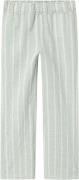 Name It Nkfhicheck Wide Pant Str 128 - Silt Green Bukser hos Magasin