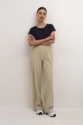 Kaffe Kanaya Wide Pants Kvinde Classic Sand Bukser Med Brede Ben Relax...