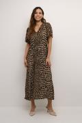 Kaffe Kaamber Long Dress Kvinde Classic Leopard Maxi Kjoler Str 40 - h...