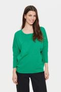 Saint Tropez A2561, Milasz Rneck Pullover Kvinde Verdant Green Melange...