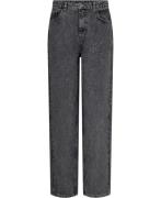 ROTATE Birger Christensen Rhinestone Wide LEG Jeans Kvinde Grey Denim ...