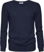 SPARKZ Copenhagen Pure Cashmere Oneck Pullover Kvinde Navy Sweaters St...