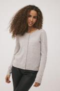 Magasin Mabel 3 100% Cashmere Kvinde Light Grey Melange Cardigans Str ...