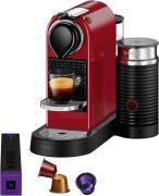 Nespresso Citiz&Milk Kaffemaskine Rød Str (BxDxH): 21.9 x 37.2 x 27.8 ...