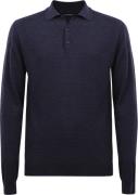 J. Lindeberg Noel Light Merino Polo Shirt Mand 6855 Langærmede Poloer ...