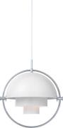 Gubi Multilite Pendant Krom/hvid Str Ø:36 - Pendler hos Magasin