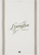 Lexington Lexington Organic Cotton Kitchen Towel White/olive Str 50x70...