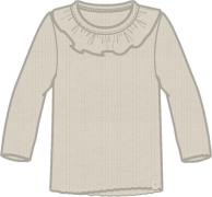 Lil' Atelier Nmfoline LS Slim TOP LIL Str 92 - Birch Toppe hos Magasin