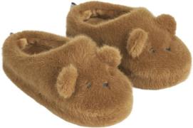 Liewood Aviaja Bear Slippers Golden Caramel Golden Caramel Hjemmesko S...