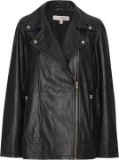 A-VIEW Kalee Leather Jacket Kvinde Black Læderjakker Str 40 - Læder ho...