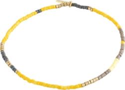 Pilgrim Alison Bracelet Yellow, Goldplated one size - Perlearmbånd Lyc...