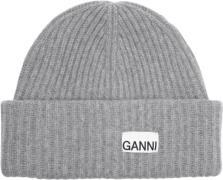 Ganni Structured Rib Beanie ONE SIZE - Huer hos Magasin